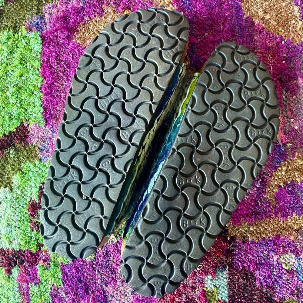 Birkenstock Tan Suede with Unique Woven Detail Sz 37 L6 - Picture 6 of 8
